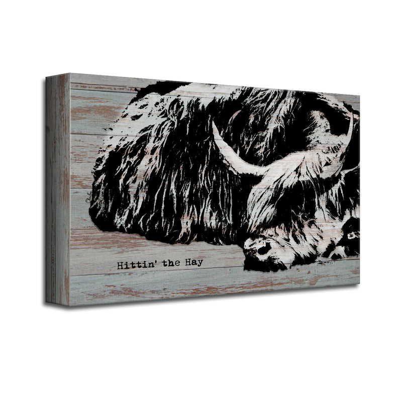 'Hittin' the Hay' Wrapped Canvas Wall Art