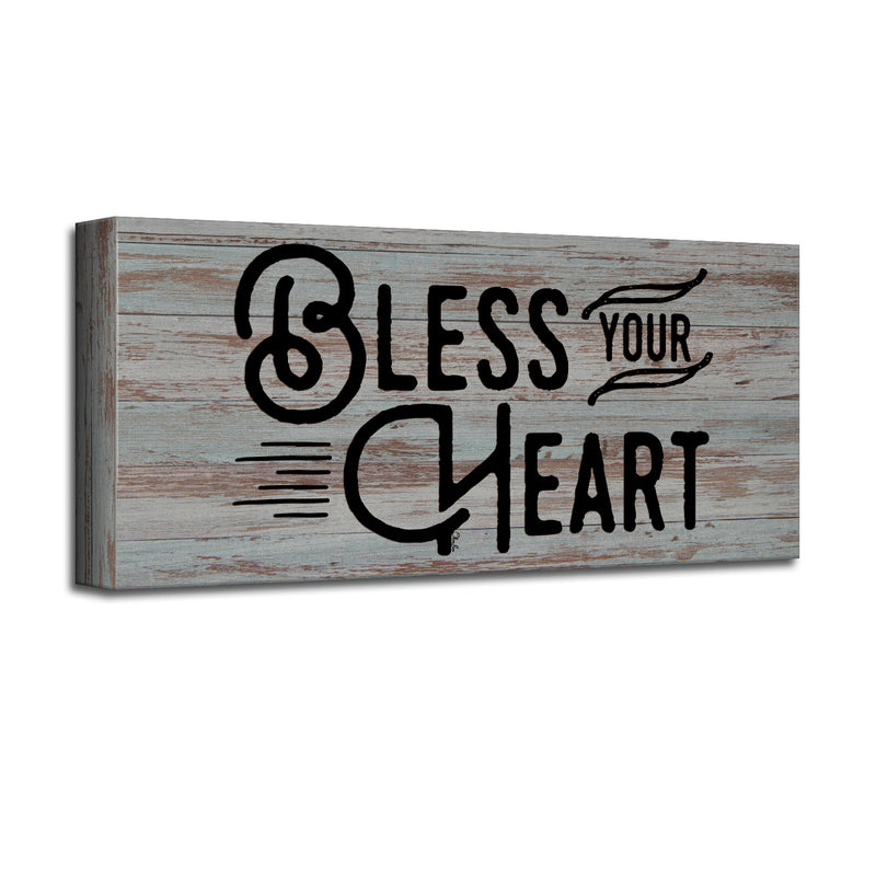 'Bless Your Heart' Wrapped Canvas Wall Art