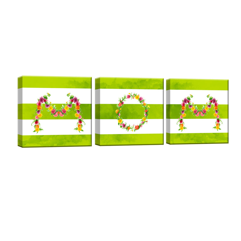 MOM' Wrapped Canvas Wall Art