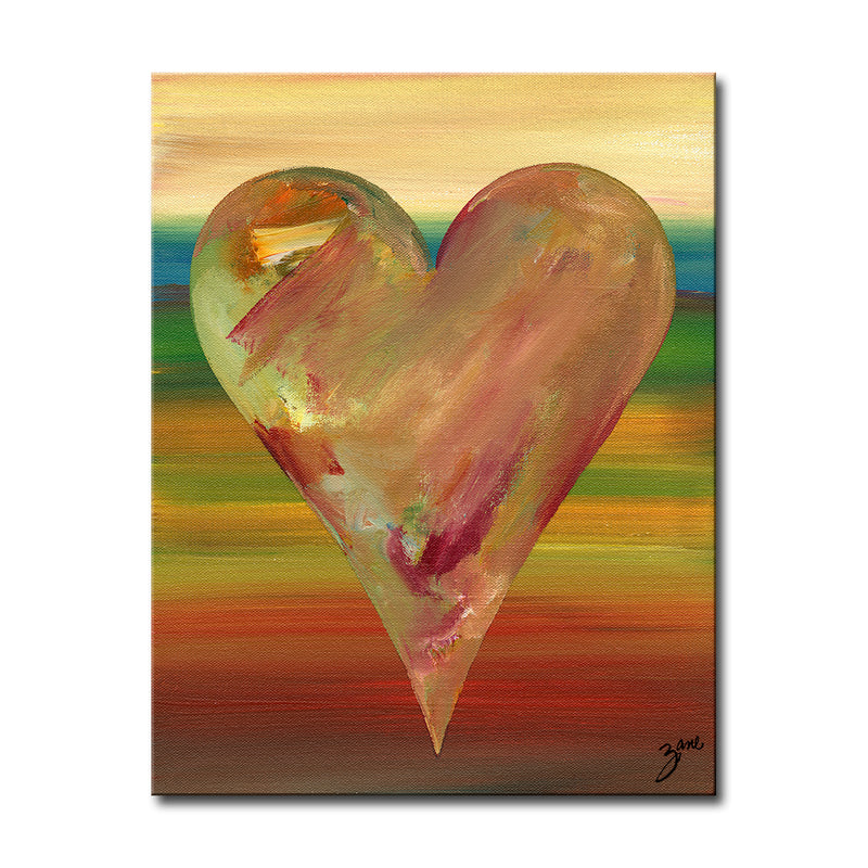 Dayle'  Abstract Heart Wall Art
