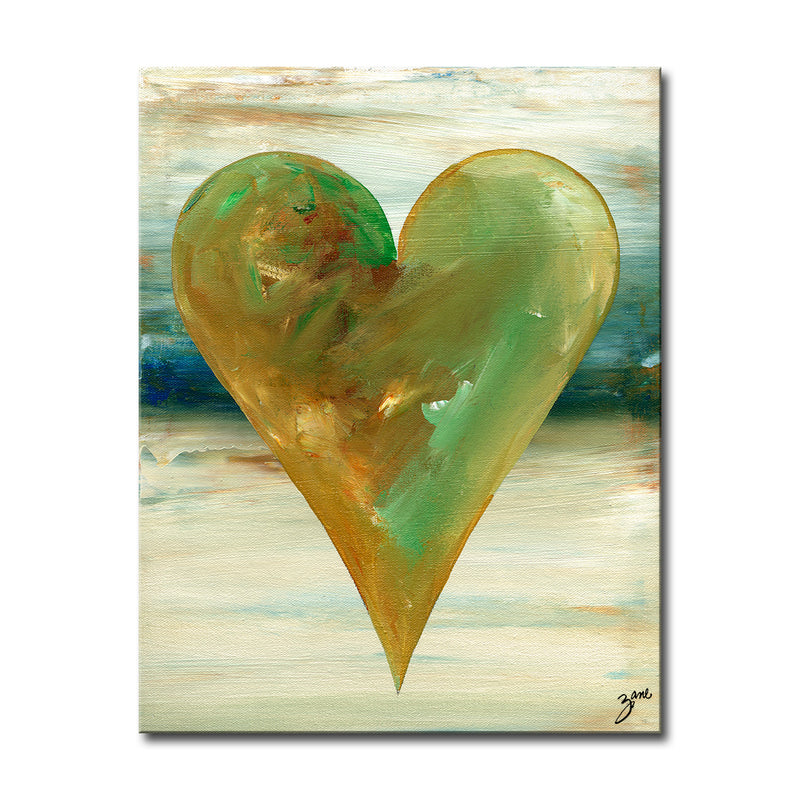Elijah'  Abstract Heart Wall Art
