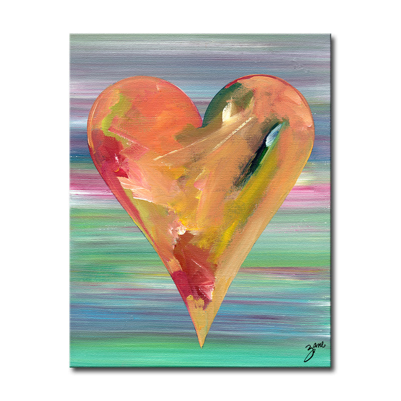 Haley'  Abstract Heart Wall Art