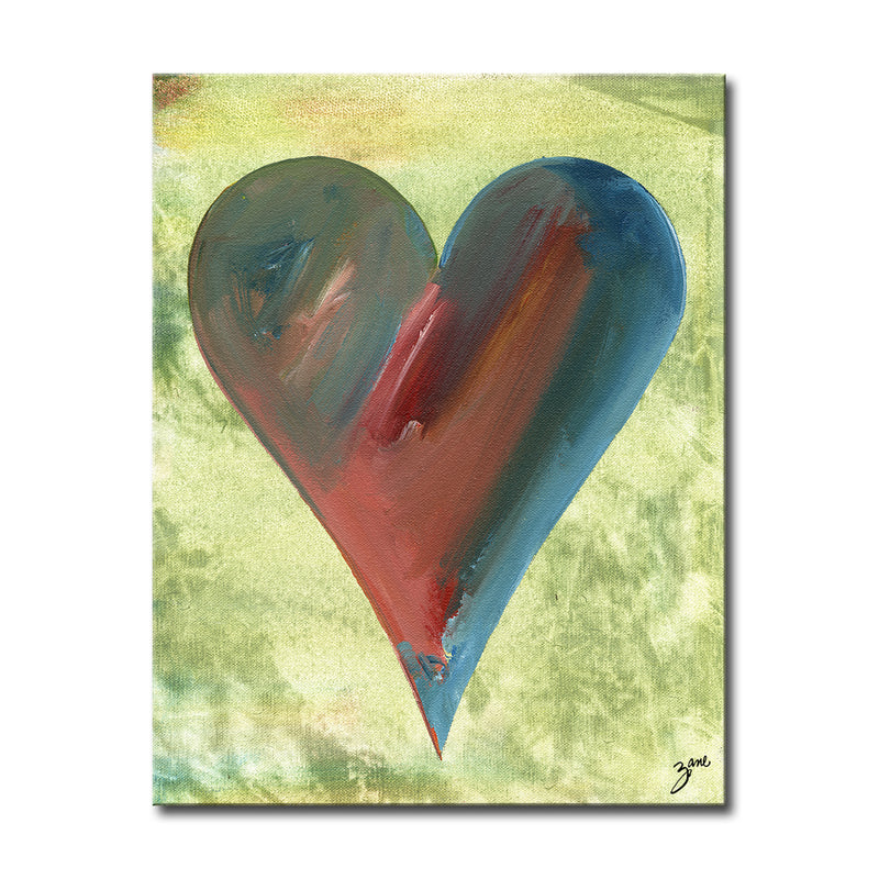 Heather'  Abstract Heart Wall Art