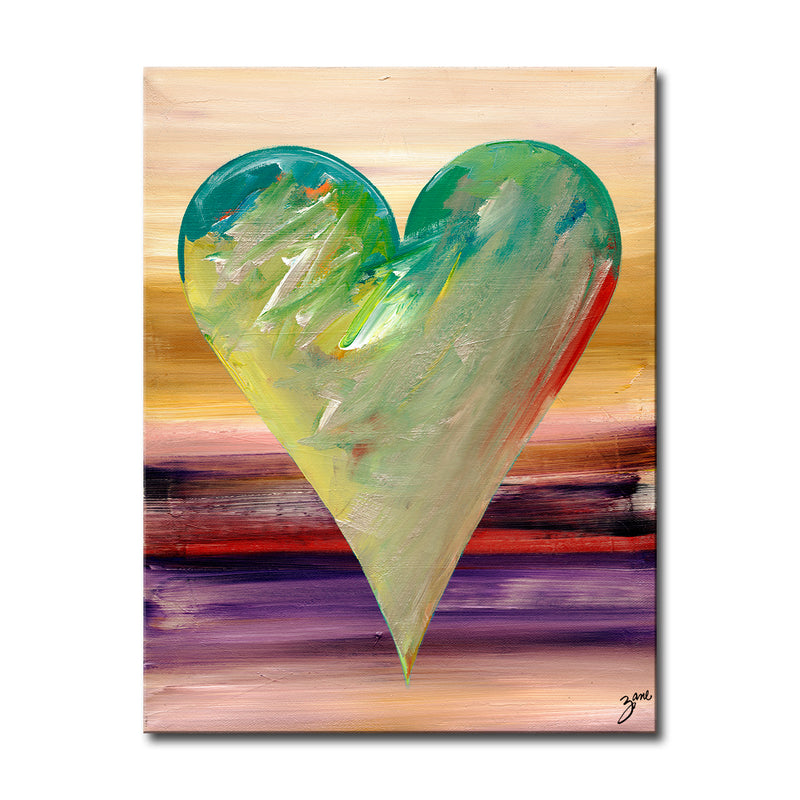 Istanbul' Abstract Heart Wall Art