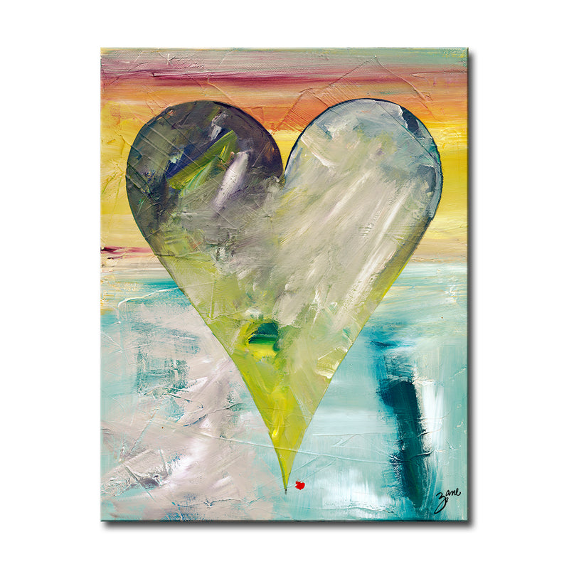 Jakarta' Abstract Heart Wall Art