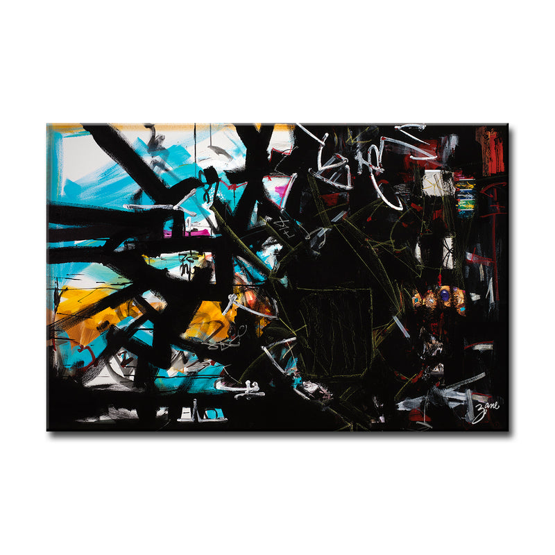 'Abstract XV' Wrapped Canvas Wall Art