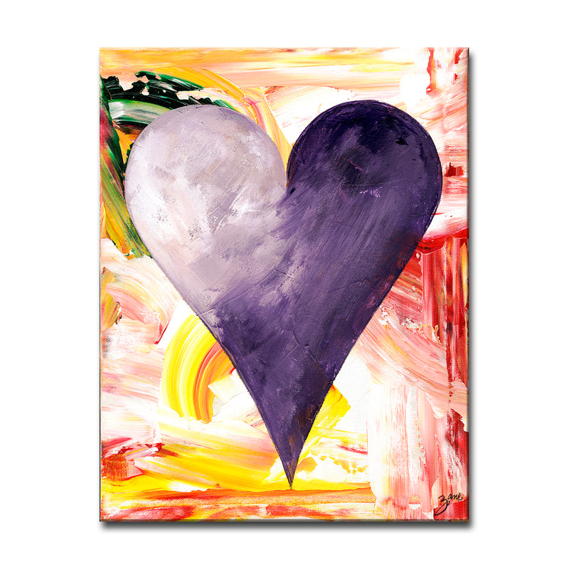 Addis Ababa' Abstract Heart Wall Art Set