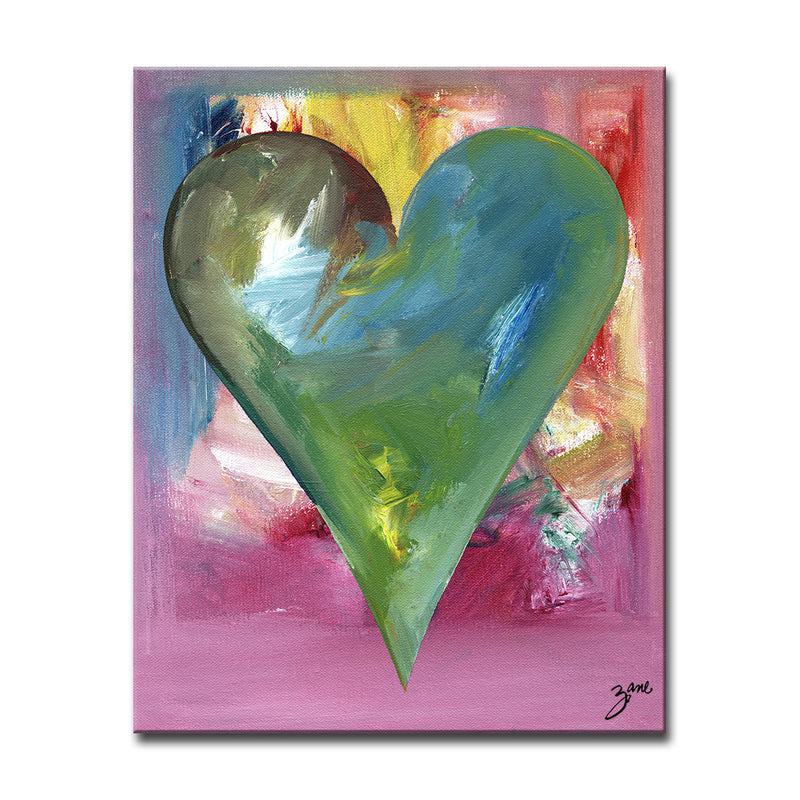 Anna' Abstract Heart Wall Art Set