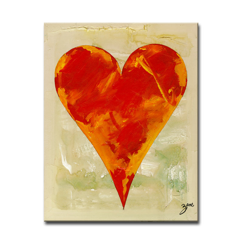 Bailee'  Abstract Heart Wall Art Set