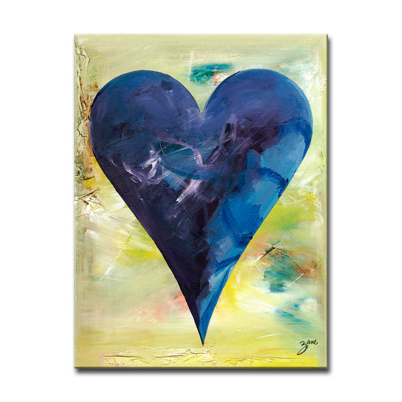 Barcelona'  Abstract Heart Wall Art Set