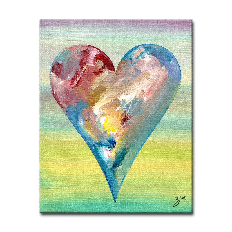 Holly' Abstract Heart Wall Art Set