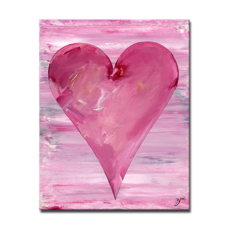 Jessica'  Abstract Heart Wall Art Set