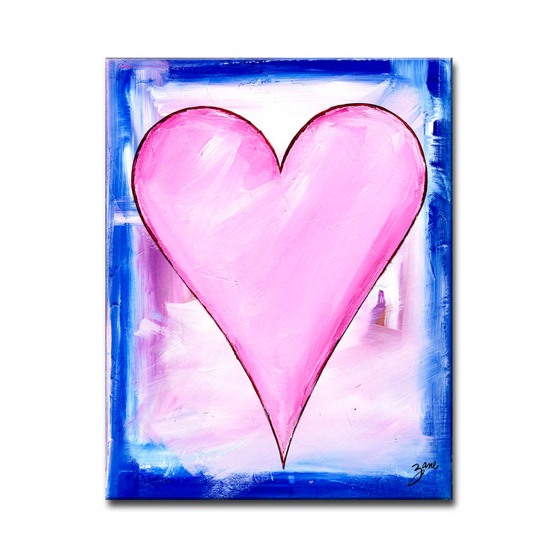 Rose' Abstract Heart Wall Art Set