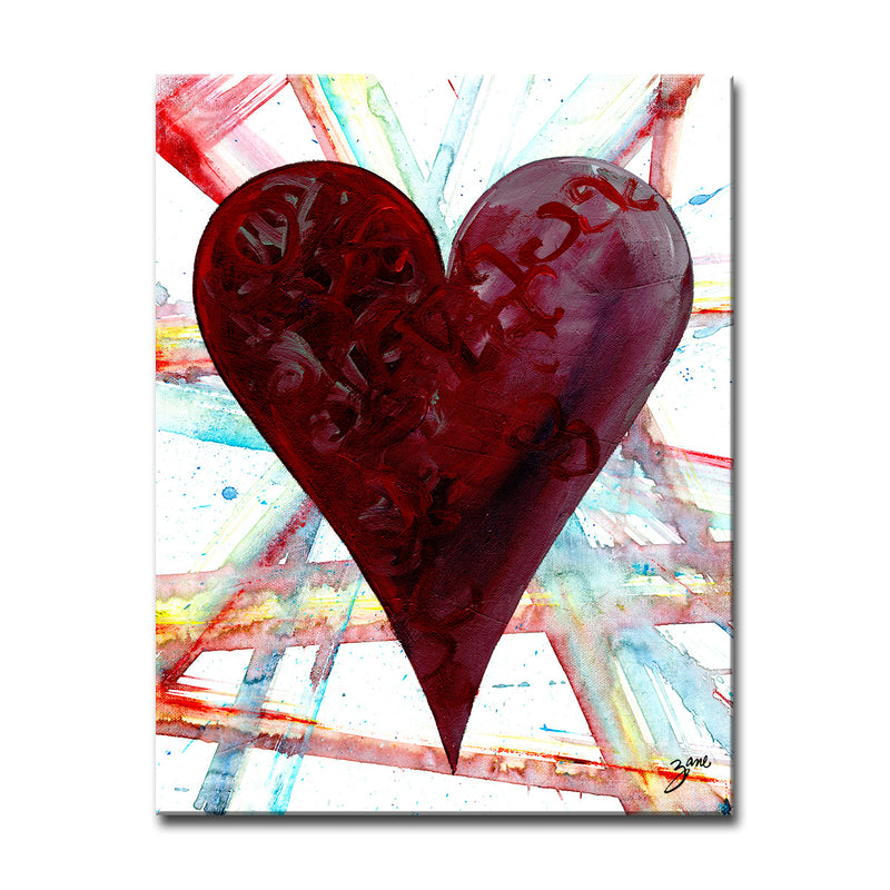 Yazmin' Abstract Heart Wall Art Set