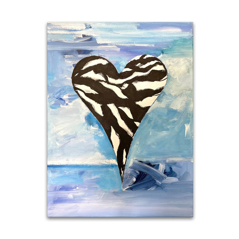 Adrienne' Abstract Heart Wall Art