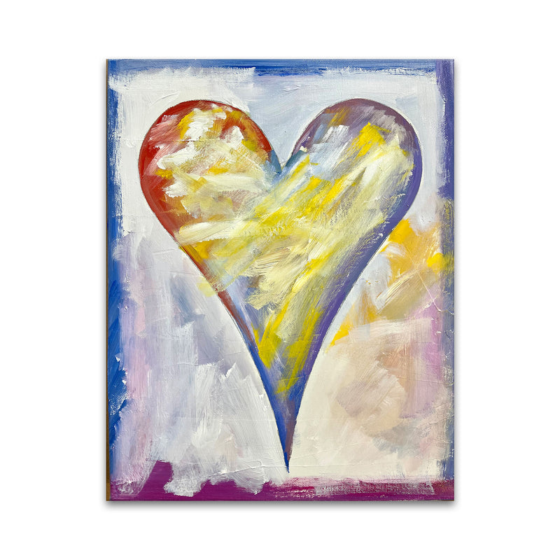 Sloane' Abstract Heart Wall Art