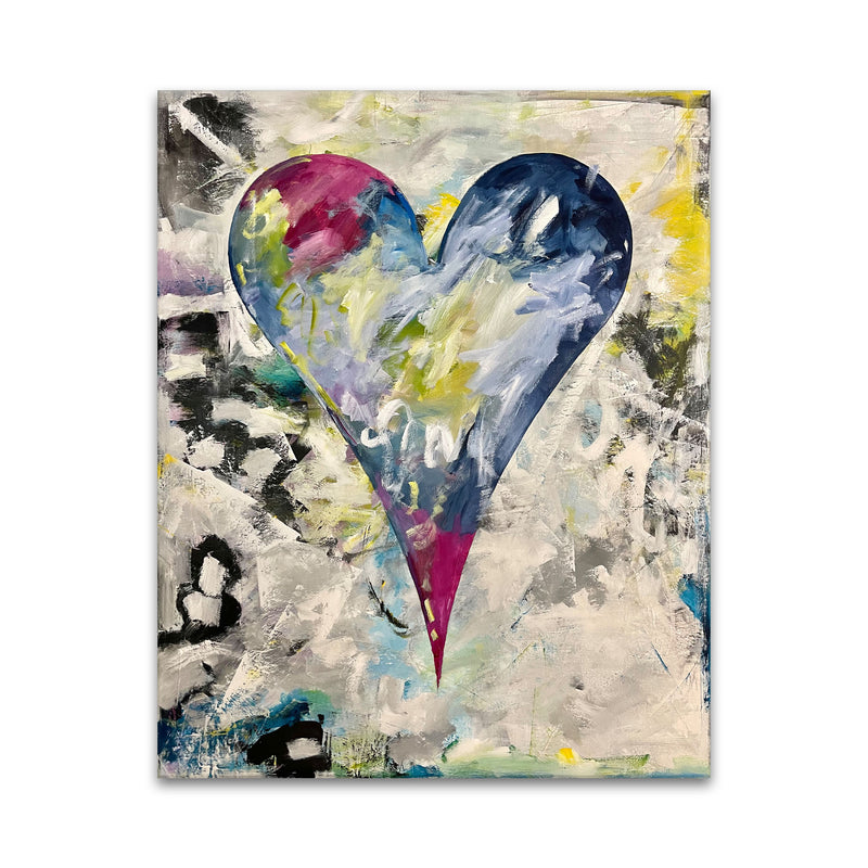 Kaia' Abstract Heart Wall Art