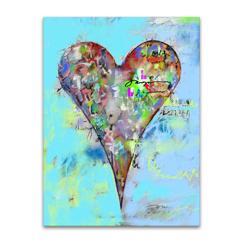 Azizi' Abstract Heart Wall Art