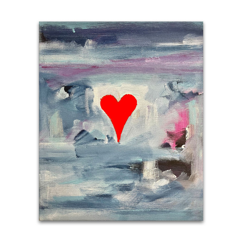 Zephyr' Abstract Heart Wall Art