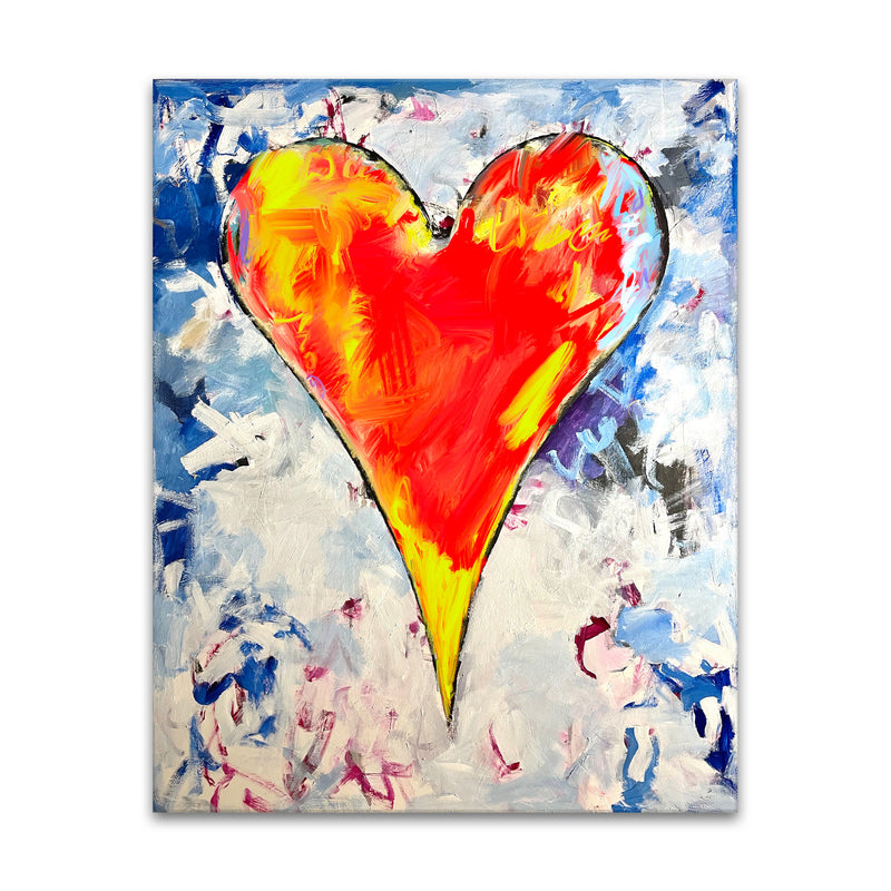 Jak' Abstract Heart Wall Art