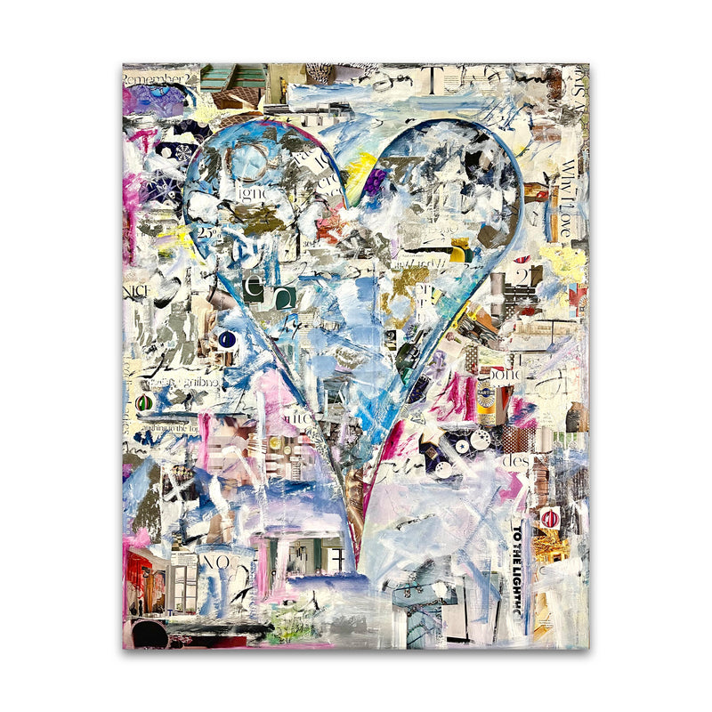 Celine' Abstract Heart Wall Art