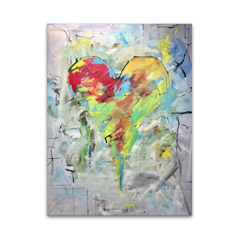 Marni' Abstract Heart Wall Art