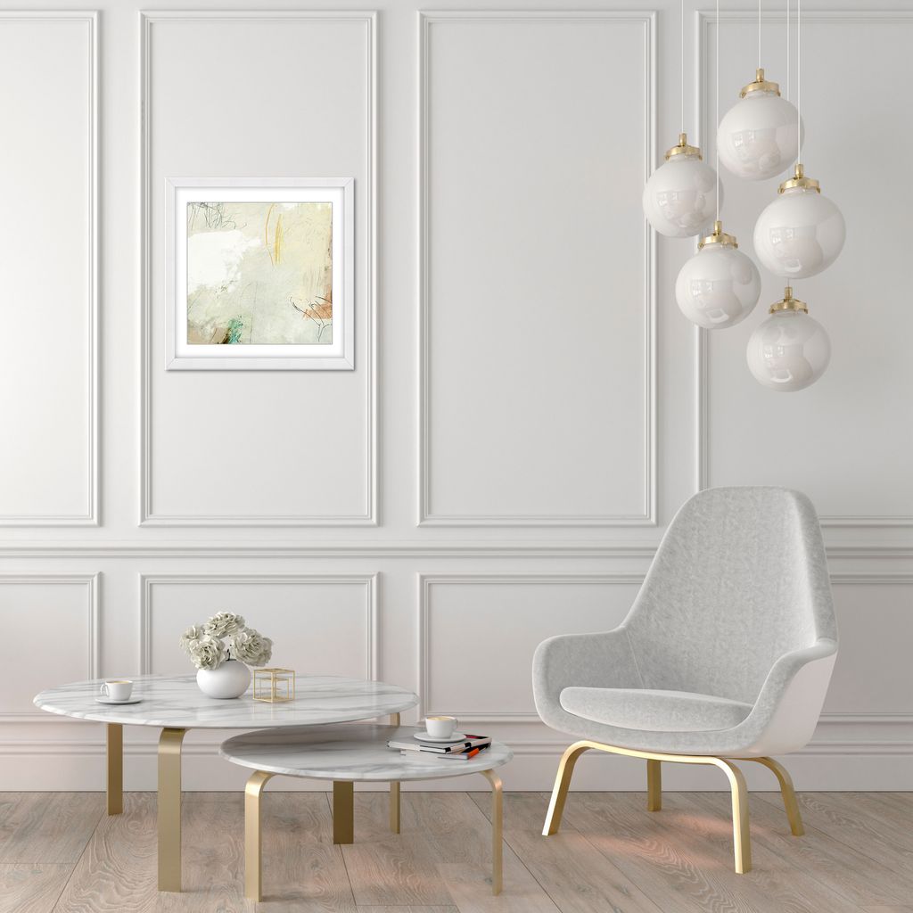 "Recall Abstract" Framed Matted Print Wall Art
