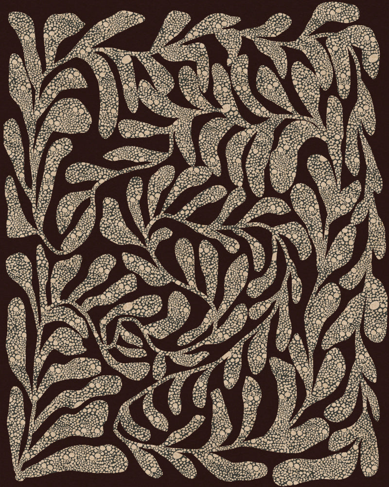 "Textured Botanical Pattern" by Josie George — Illustration Wall Art
