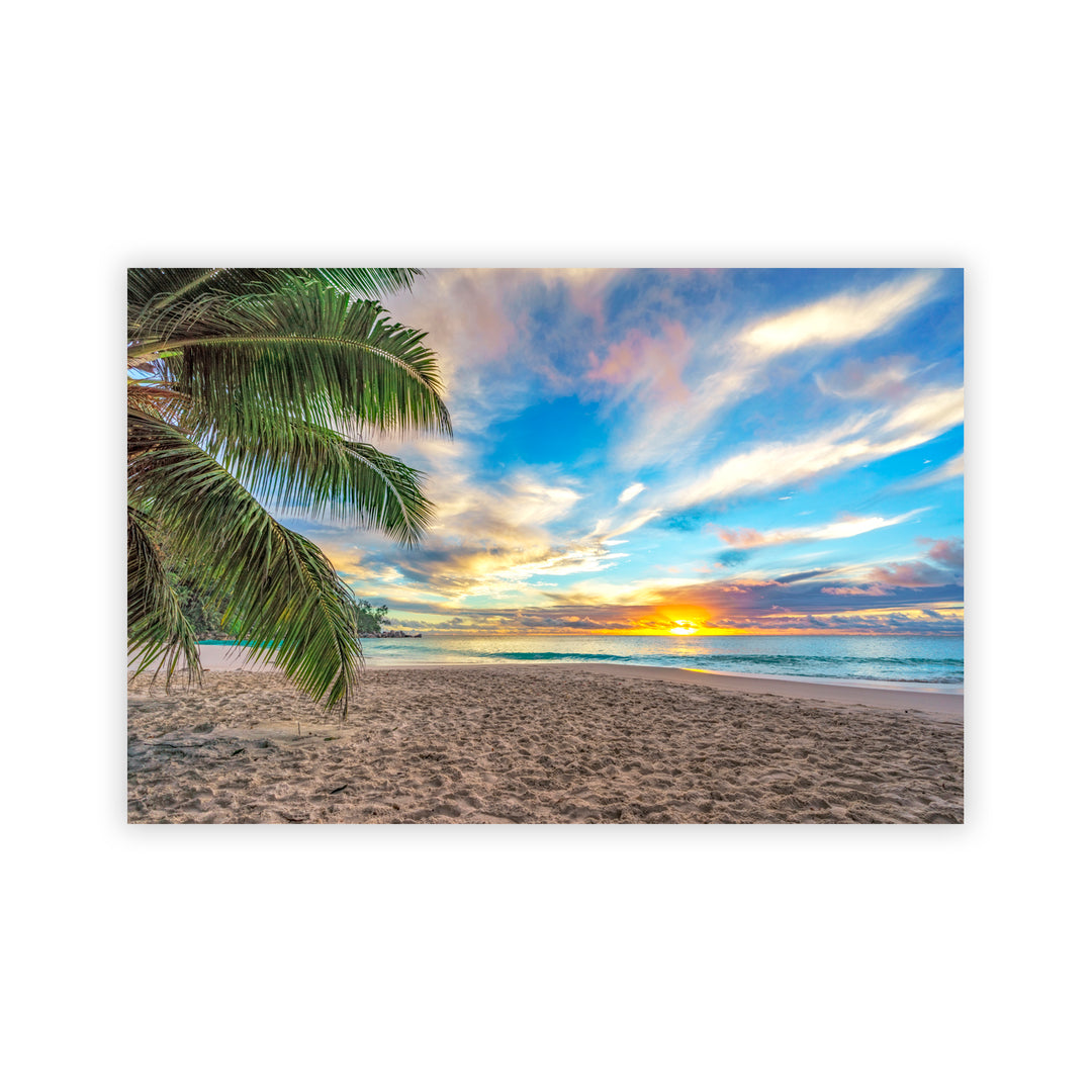 "Sunset Through Palms" Acrylic Wall Art