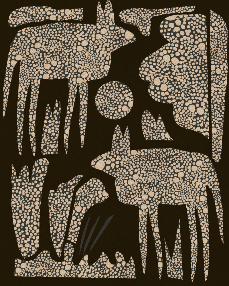 "Wild Dotted Animals" by Josie George — Animal Wall Art