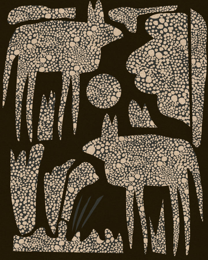 "Wild Dotted Animals" by Josie George — Animal Wall Art