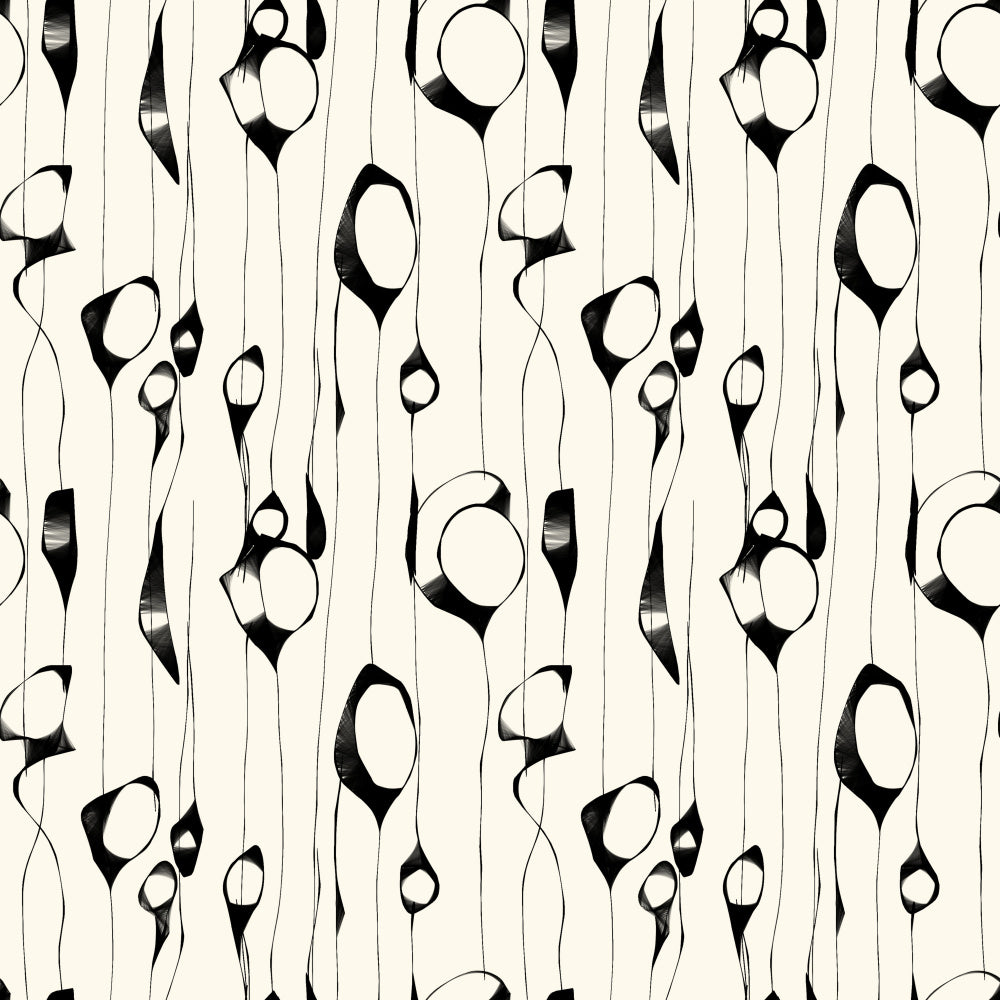 "Black and White Botanicals" by Josie George — Pattern Wall Art