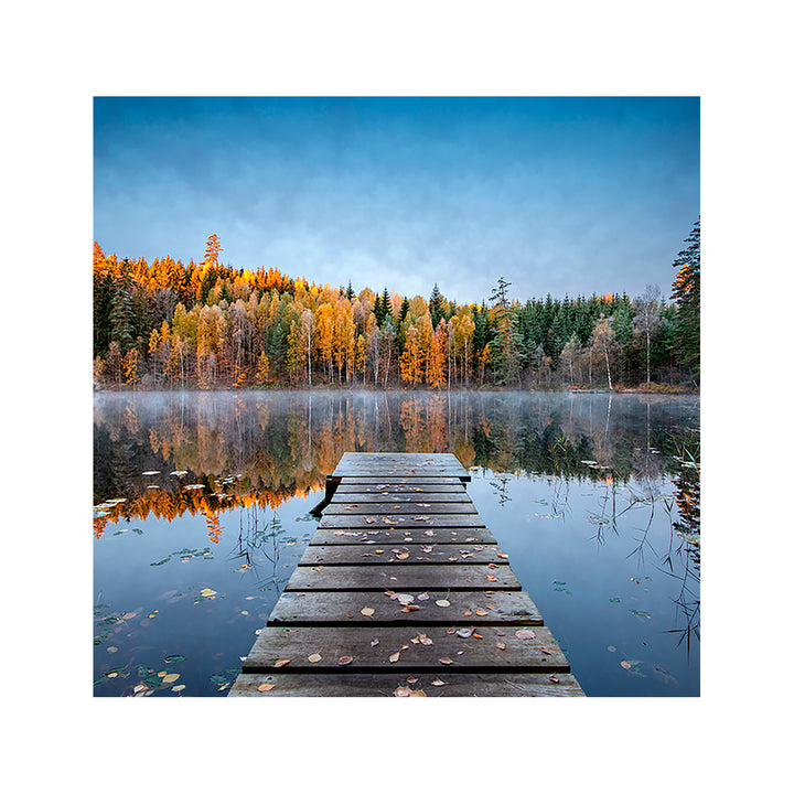 "Autumn pier" Acrylic Wall Art