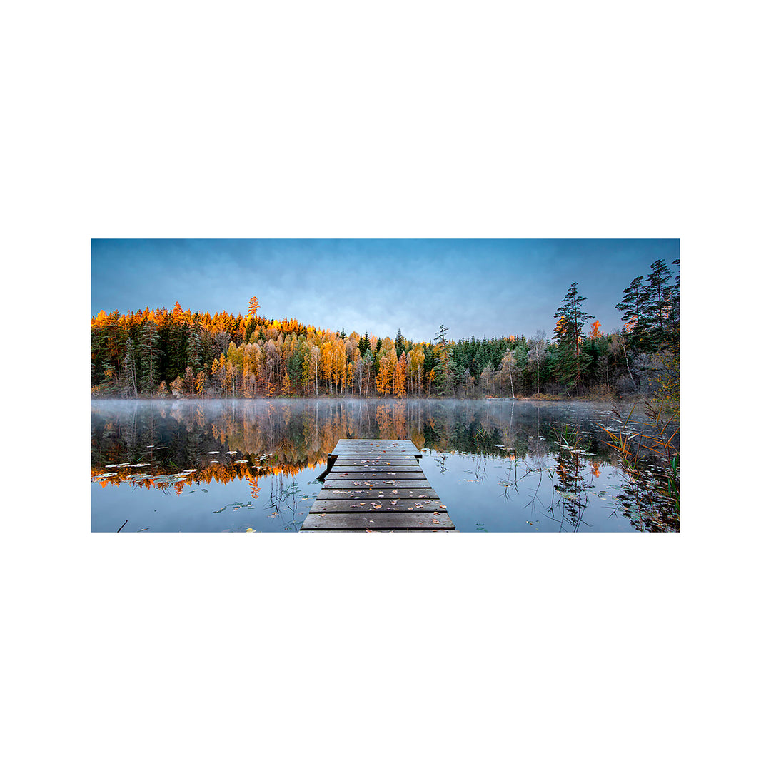 "Autumn pier" Acrylic Wall Art