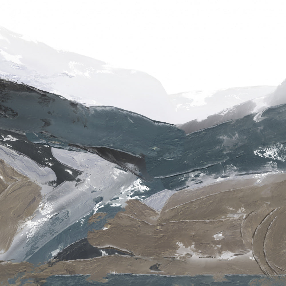 "Abstract Mountain Valley" by Josie George — Abstract Wall Art