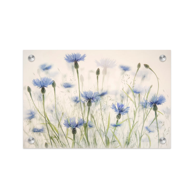 "Cornflowers" Acrylic Wall Art