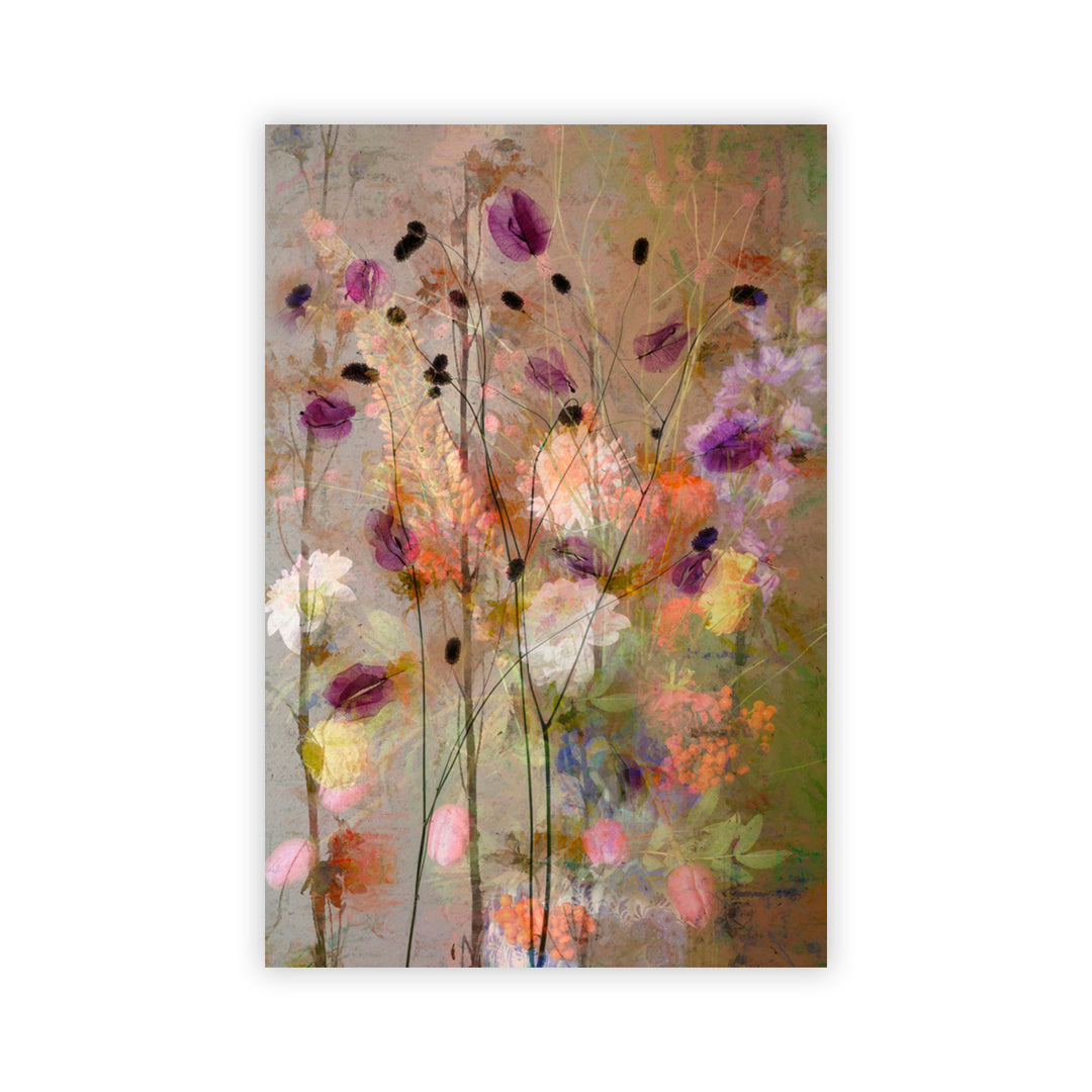 "Painterly flowers" Acrylic Wall Art