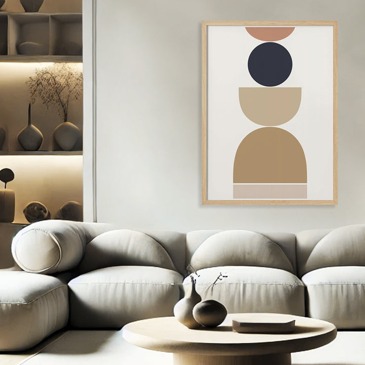 "Loving Shapes" Framed Print Wall Art