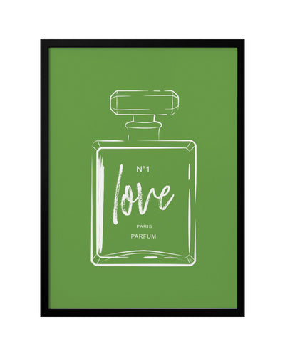 "Green Perfume" Framed Print Wall Art