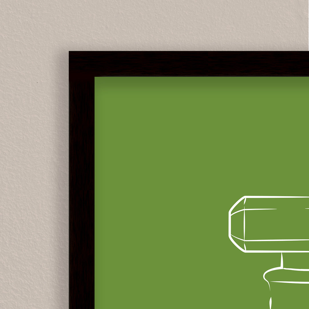 "Green Perfume" Framed Print Wall Art