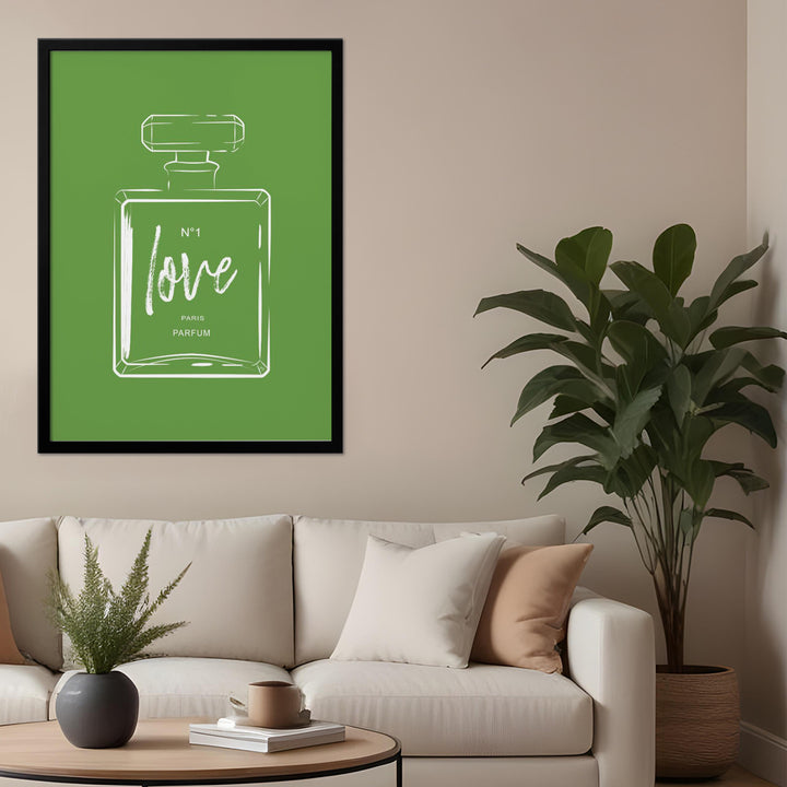 "Green Perfume" Framed Print Wall Art