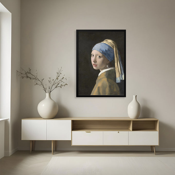 "Pearl Earring" Framed Print Wall Art