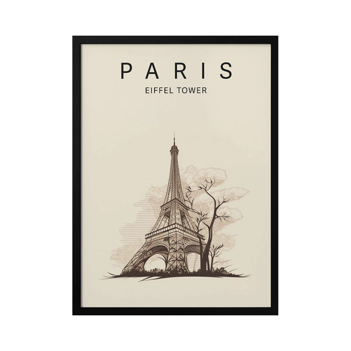 "Paris Eiffel Tower" Framed Print Wall Art