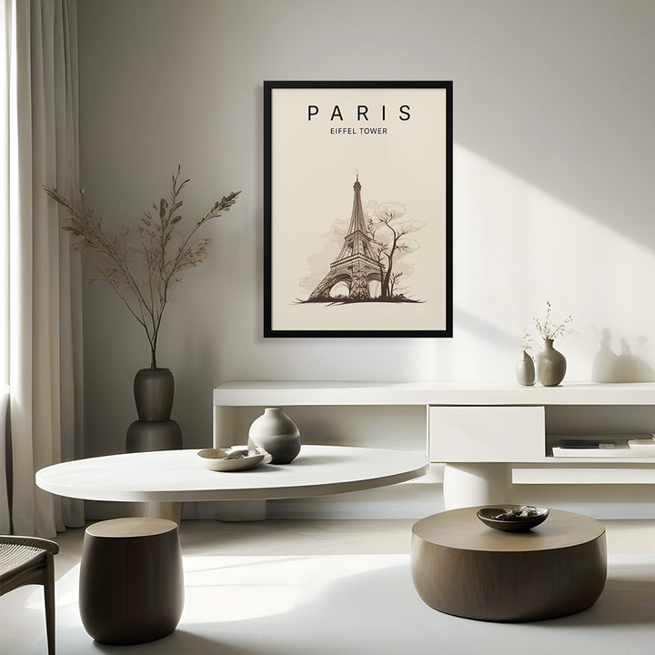 "Paris Eiffel Tower" Framed Print Wall Art