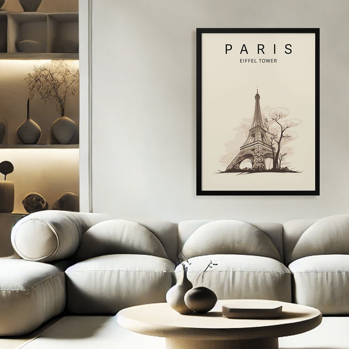 "Paris Eiffel Tower" Framed Print Wall Art