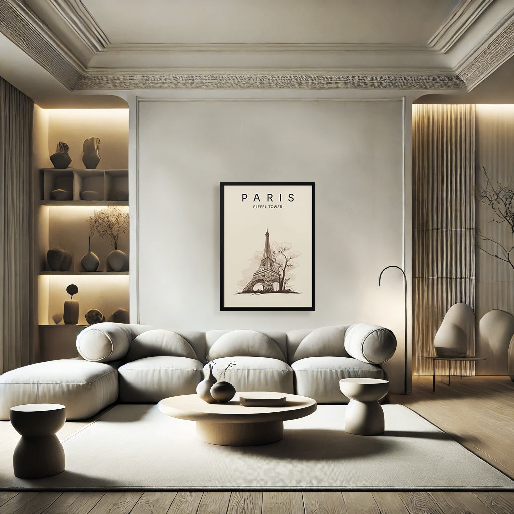 "Paris Eiffel Tower" Framed Print Wall Art