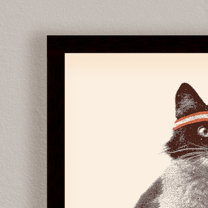 "Chat Tennis" Framed Print Wall Art