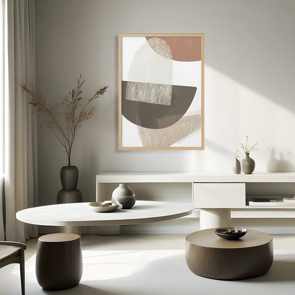 "Earth Geometric" Framed Print Wall Art