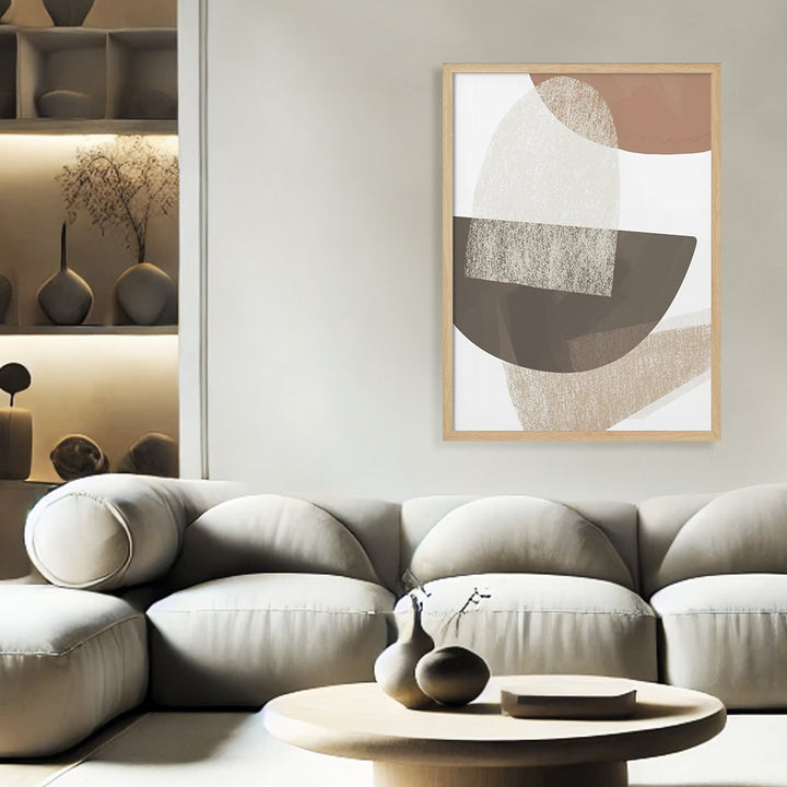 "Earth Geometric" Framed Print Wall Art