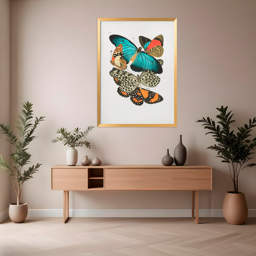 "Butterflies 1" Framed Print Wall Art
